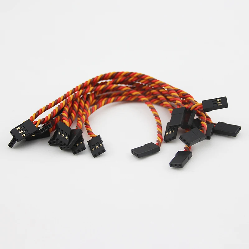OliYin 10PCS 26# 26AWG 30 Cores Flight Control Connection Cable Male to Servo JR Futaba Twisted 10cm 15cm | Игрушки и хобби