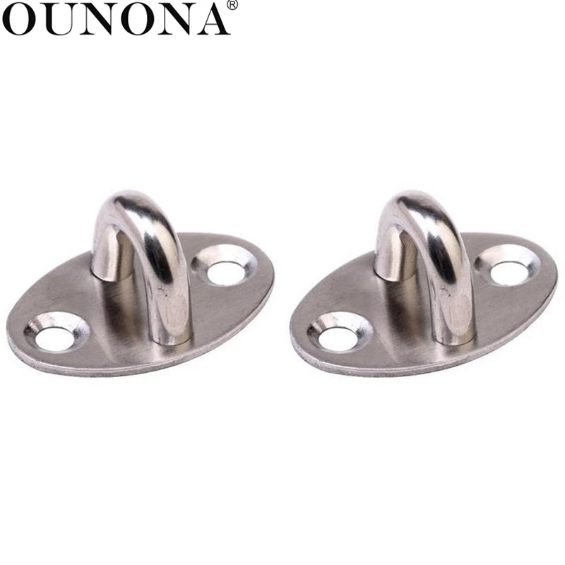 5pcs Stainless Steel U Design Screws Mount Ceiling Hook Hanger 2