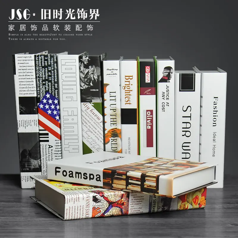 The Old Time Modern Decorative Book Books Set Simulation Model