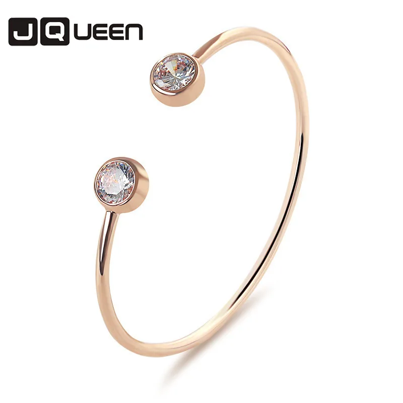 

2018 New Pattern Alloy Gold Sliver Color Bangles Zircon Bracelet Joker Concise Open Bracelet Women Jewelry
