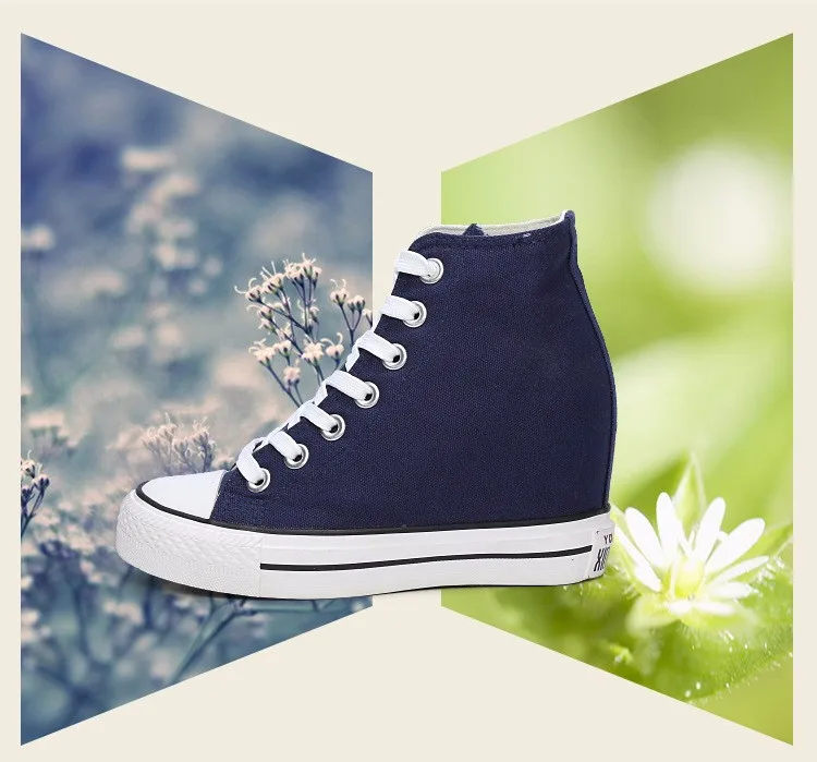 KUYUPP High Top Canvas Women Shoes Espadrilles Spring Autumn Womens Wedges Shoes Lace Up Casual Shoes For Female Sapatilha YD120 (8)