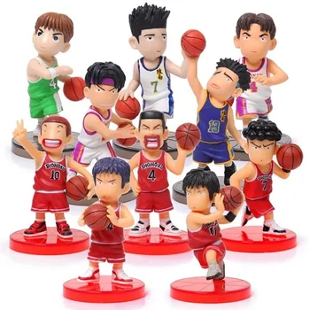 

mylb 5pcs/set PVC Slamdunk Shohoku Anzai Hanamichi Sakuragi Takenori Akagi Kaede Action Figure Toys, 7cm Slam Dunk Figures Kids