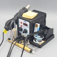 2 in 1 Soldering station LCD Digital Display Welding Rework Station For cell-phone BGA SMD PCB IC Repair Solder Tools 8586 2
