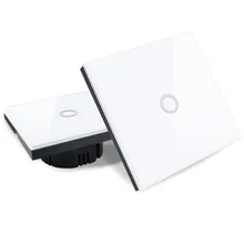 

Vhome Touch Switch,EV1527 433mhz Smart Home Touch Switch Panel,EU/UK Standard 220V Wifi Control Broadlink App,Smart Wall panel