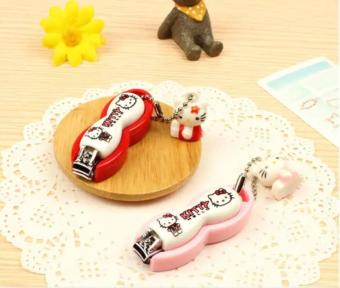 Мультяшные кусачки для маникюра или педикюра Hello Kitty профессиональный триммер