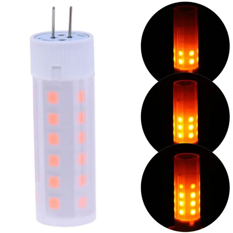 

DC 12V LED Bulb G4 Flickering Flame Fire Effect LED Bulb Corn Light Retro Lamp Emulation Fire Flicker Burning Decoration Lamp