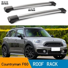 2 шт. кровельные брусья для MINI Countryman F60+ боковые брусья из алюминиевого сплава поперечные Рейлинги на крышу багажника