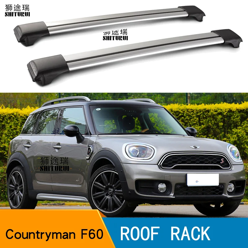 

2Pcs Roof bars For MINI Countryman F60 2017+ Aluminum Alloy Side Bars Cross Rails Roof Rack Luggage