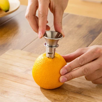 

Mini Fruit Juicer Manual Stainless Steel Fruit Lemon Orange Lemon Squeezers Household Fruit Tool Mini Citrus Lime Juice Maker