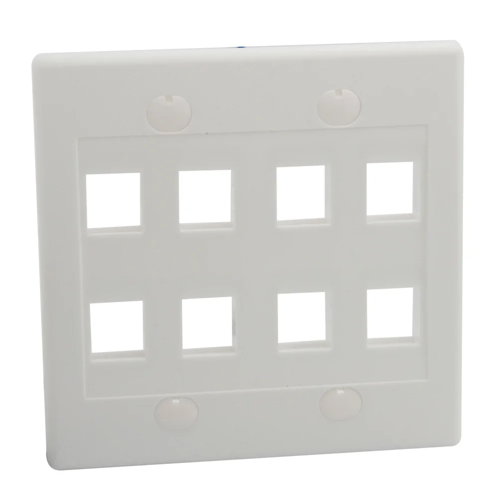 

8 ports keystone wall plate with 120 X 120mm