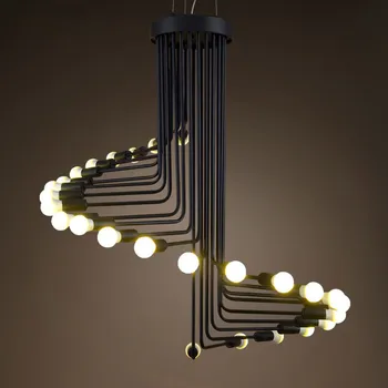 

Vintage Metal Suspension Light Industry Loft Vintage Black Iron Pendant lighting Bar Coffe Home Lighting Indoor Lamps