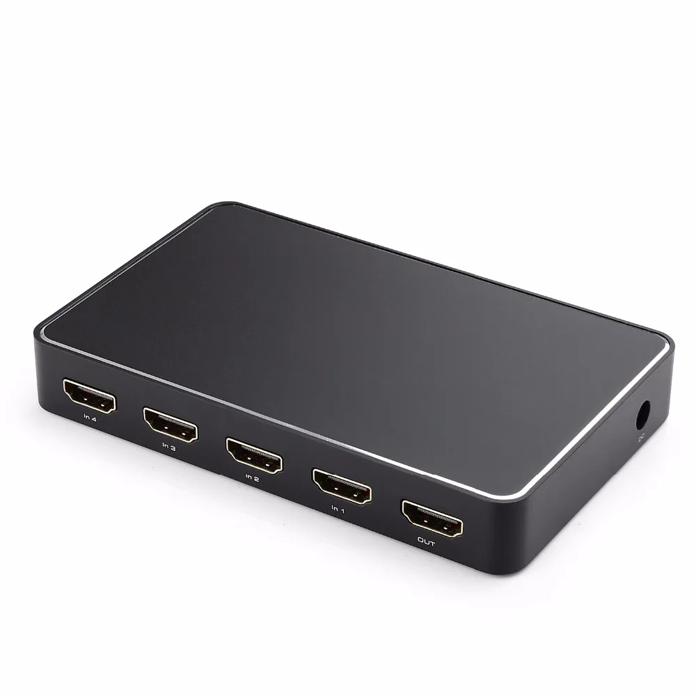 Переключатель HDMI 2 0 5X1 с быстрой зарядкой usb и ИК беспроводным дистанционным