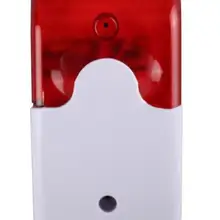 Проводная Вспышка Сирена стробоскопический светильник для PSTN GSM Беспроводная система охранной сигнализации для дома сирена Horn120 дБ аксессуары для сигнализации сирена