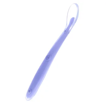 

2019 Baby Soft Silicone Feeding Spoon Baby Spoon Tableware 5 Colors Kids Feeding Utensils