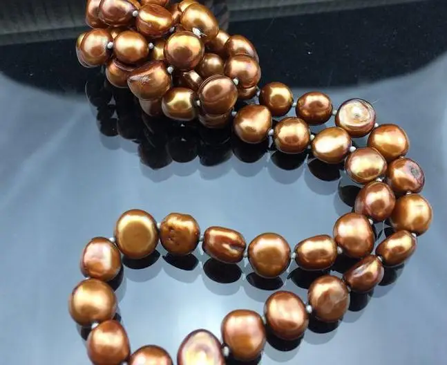Charming Long Pearl Necklace 48inches Natural Freshwater Pearl Necklace Handmade Real Jewelry More Color For Choose