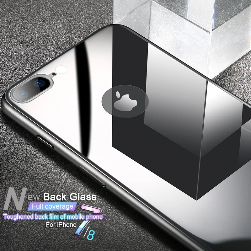 Полноразмерная стеклянная задняя крышка RZP 5D закаленное стекло для iPhone 7 8 заднее