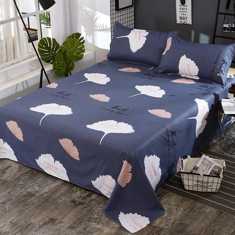 

Super Soft Striped kids Bed Sheet Print Floral -Hypoallergenic Wrinkle Resistant - Twin King Size for Boys Childrens 1PC Only