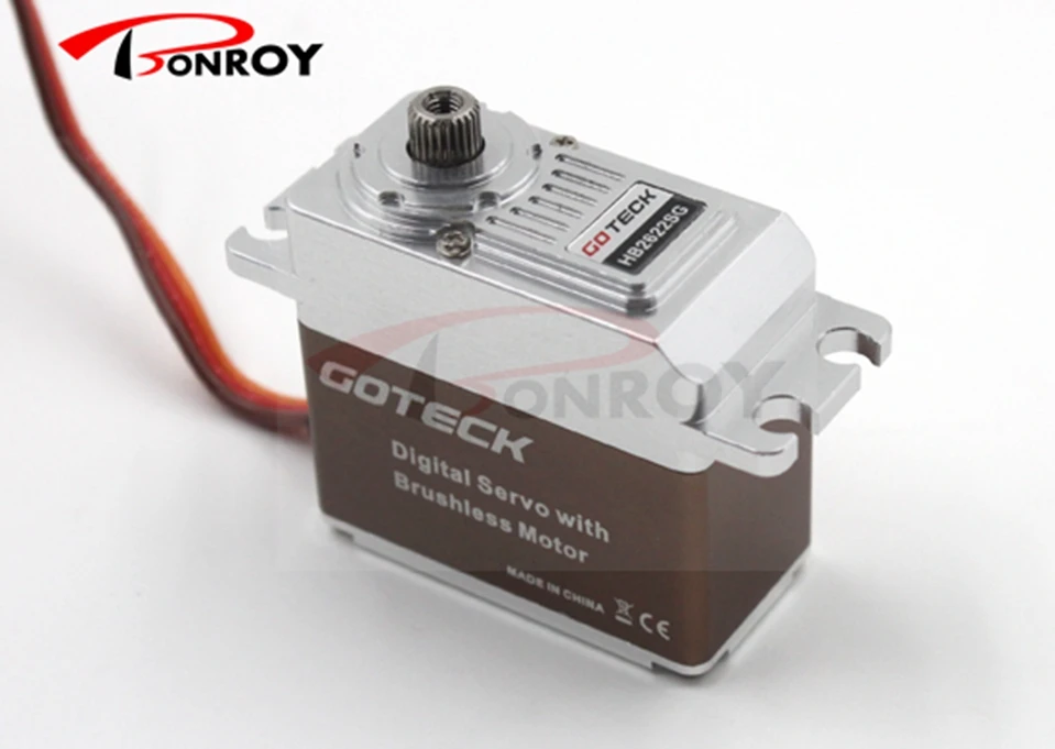

Goteck high torque standard digital dc servo motor HB2622SG with 18/22kg-cm for Car model/fixed-wing aircraft/ helicopter/ Robot