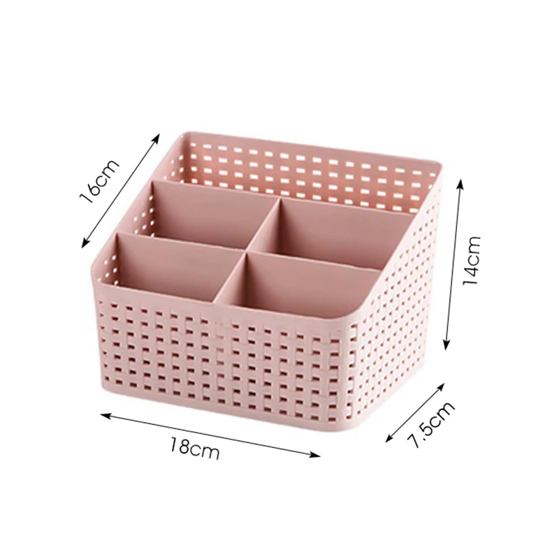 Urijk многосеточная Пластиковая Коробка органайзер для макияжа косметический чехол Чехол для губной помады маленькая коробка для хранения Настольный Органайзер