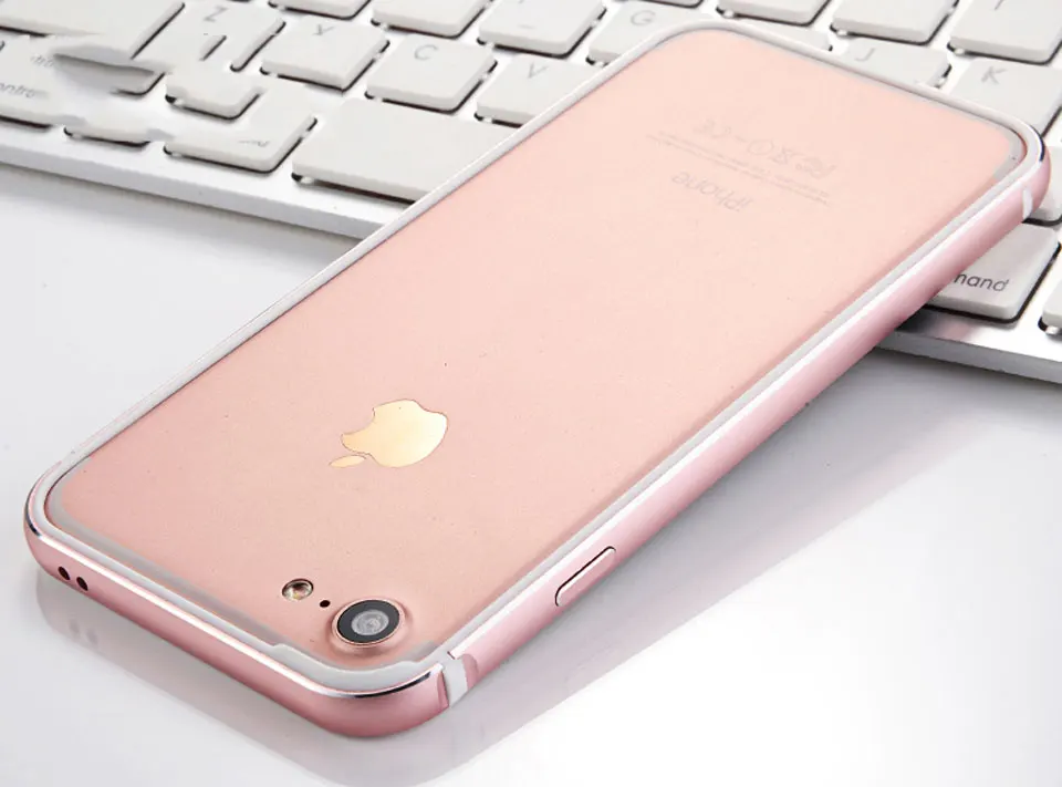 Золотой Роскошный Алюминиевый+ силиконовый бампер для iphone 7 SE 5 5S 6 6s 8 Plus X XS MAX XR чехол 2 в 1 рамка чехол мягкие чехлы для телефонов Fundas - Цвет: Золотой