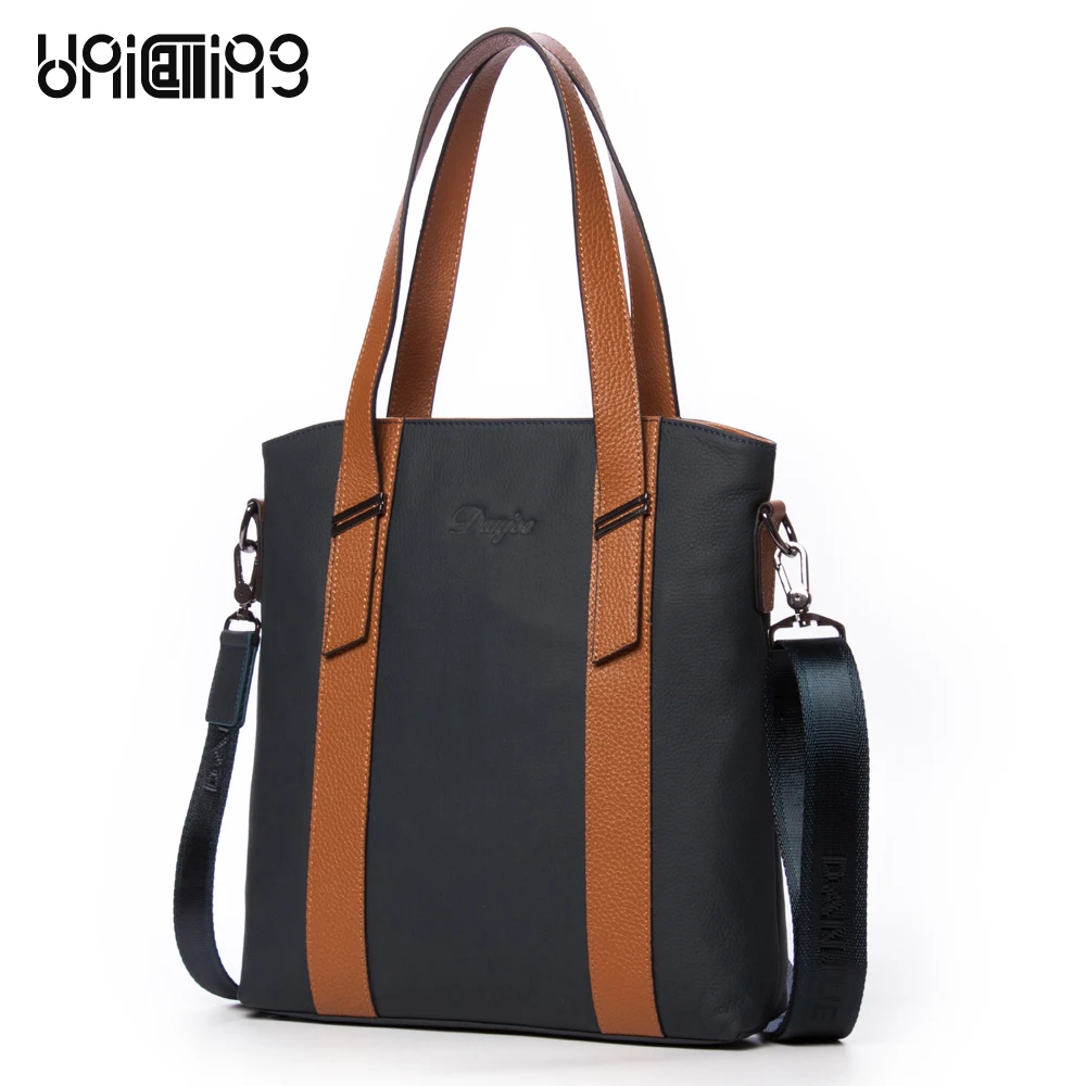 UniCalling мужские дизайнерские сумки высокого качества мужские брендовые кожаные деловая сумка модная сумка на плечо полная сумка из натуральной кожи