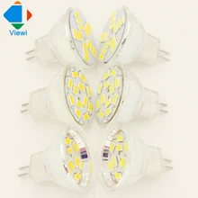 1 pcs mr11 led spotlight SMD5730 9leds 12leds 15leds Ac Dc 12 volt glass cup mini led spots bulb lamp indoor home lighting