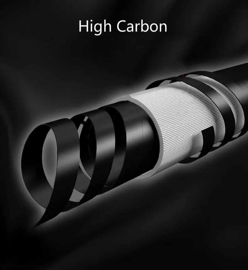Vara de Pesca Difícil de Ultra Poder Carbono Pólo Mão Taiwan Super Longo Luz Canne Olta Telescópica Portátil Necessidade 40 t 4 Varas de pescar