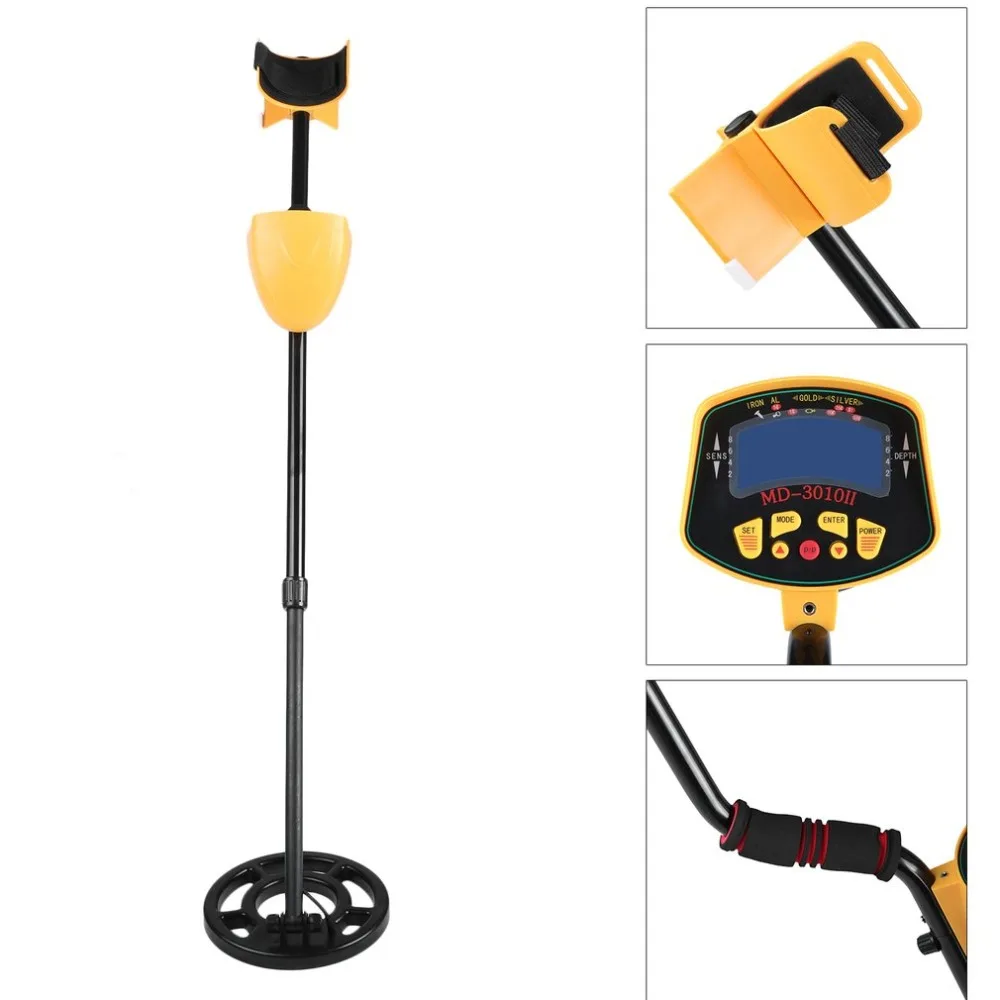 

LCD High Precision Depth Probe Metal Detector Deep Target Metal Detecting Machine Treasure Gold Hunter MD3010II