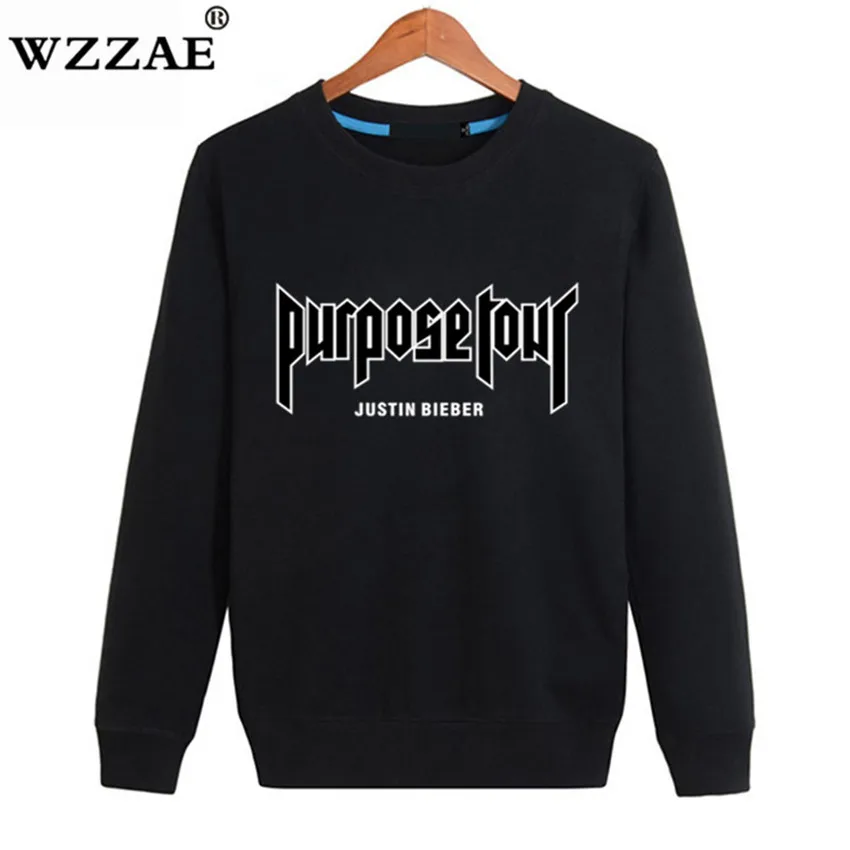 New Design Purpose Tour Justin Bieber Hoodies Men Women Sweatshirt Kanye West Hip Hop Streetwear Hoody Hoodie Polerones Hombre