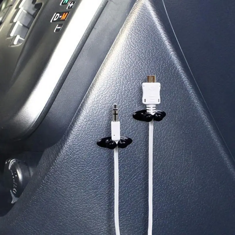 Glcc автомобильные клипсы 8 шт./лот для автомобиля на клеящейся основе под заказ Зарядное устройство линии застежка зажим наушники с USB кабелем фиксаторы авто крепеж зажимы для Suzuki