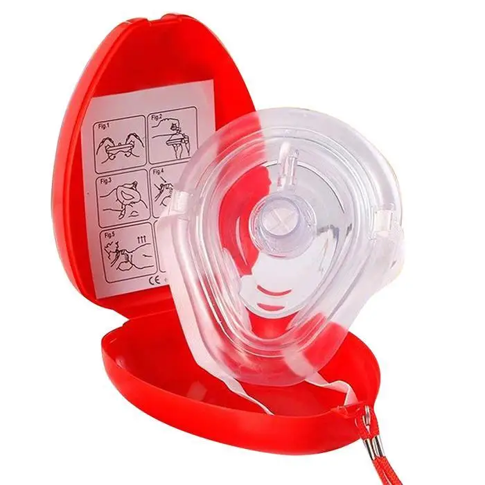 Профессиональные маски первой помощи CPR искусственная дышащая прозрачная маска реаниматор
