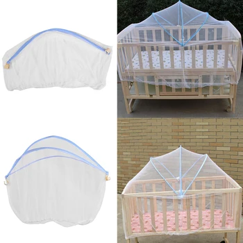 

Baby Cradle Bed Mesh Mosquito Nets 2018 Foldable Summer Baby Arched Mosquitos Nets Portable Crib Netting For Infant Baby Cradle