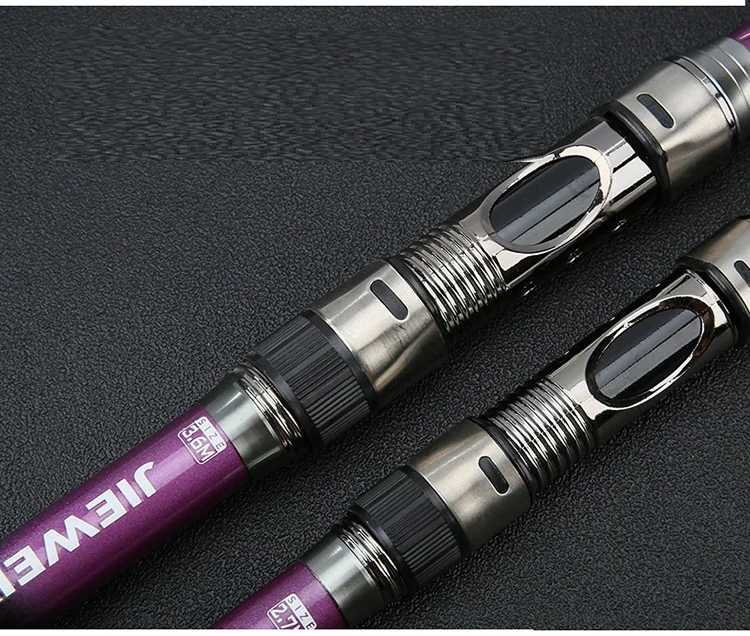 New Portable Hard Telescopic Fishing Rod Glass Fiber 2.1-3.6M Throw the long shot Sea Pole Ultra Sea Pole  throwing rod