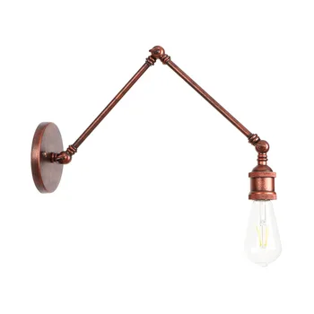 

Rusty American Village Vintage Wall Lamp E27 Bulb Iron Bedroom wall light restaurant led wall lamp RWL0030
