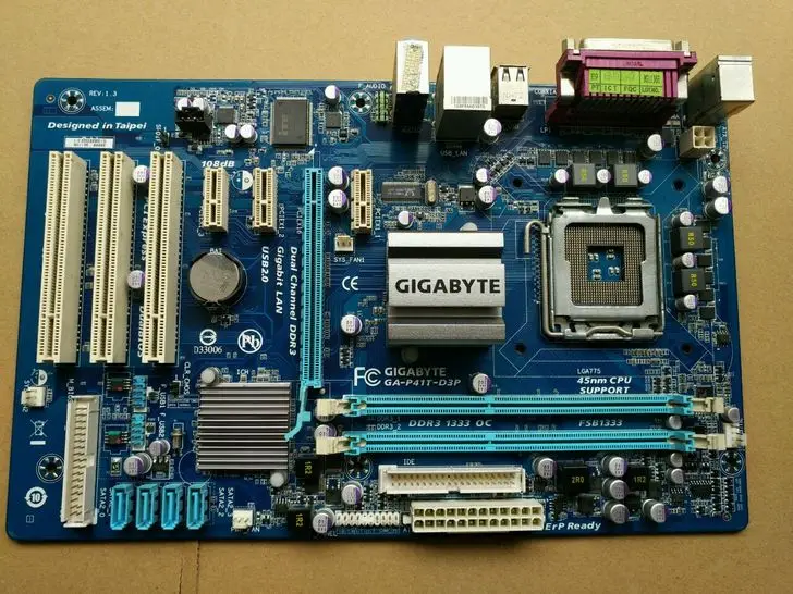 

original motherboard for Gigabyte GA-P41T-D3P DDR3 LGA 775 free shipping