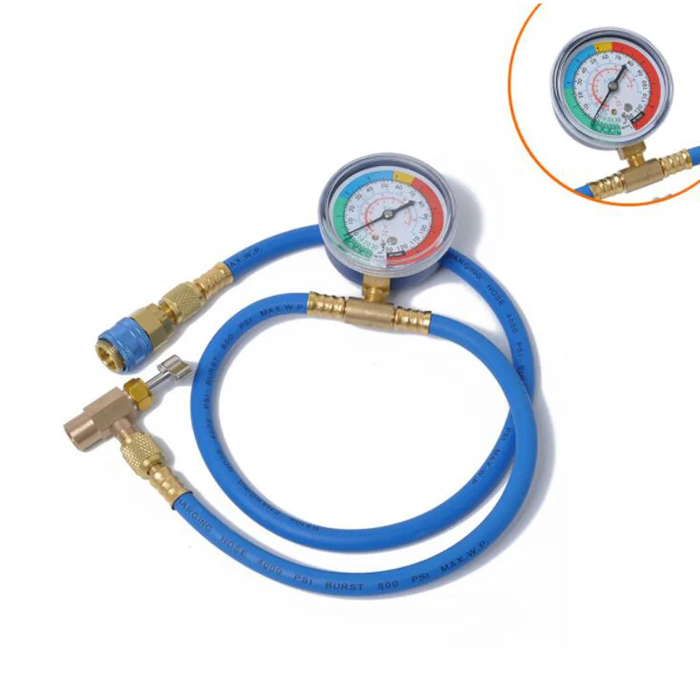 

134A Fluoride Table Refrigerant Pressure Gauge Car Air Conditioning And Fluoride Pipe Refrigerant Filling Pipe