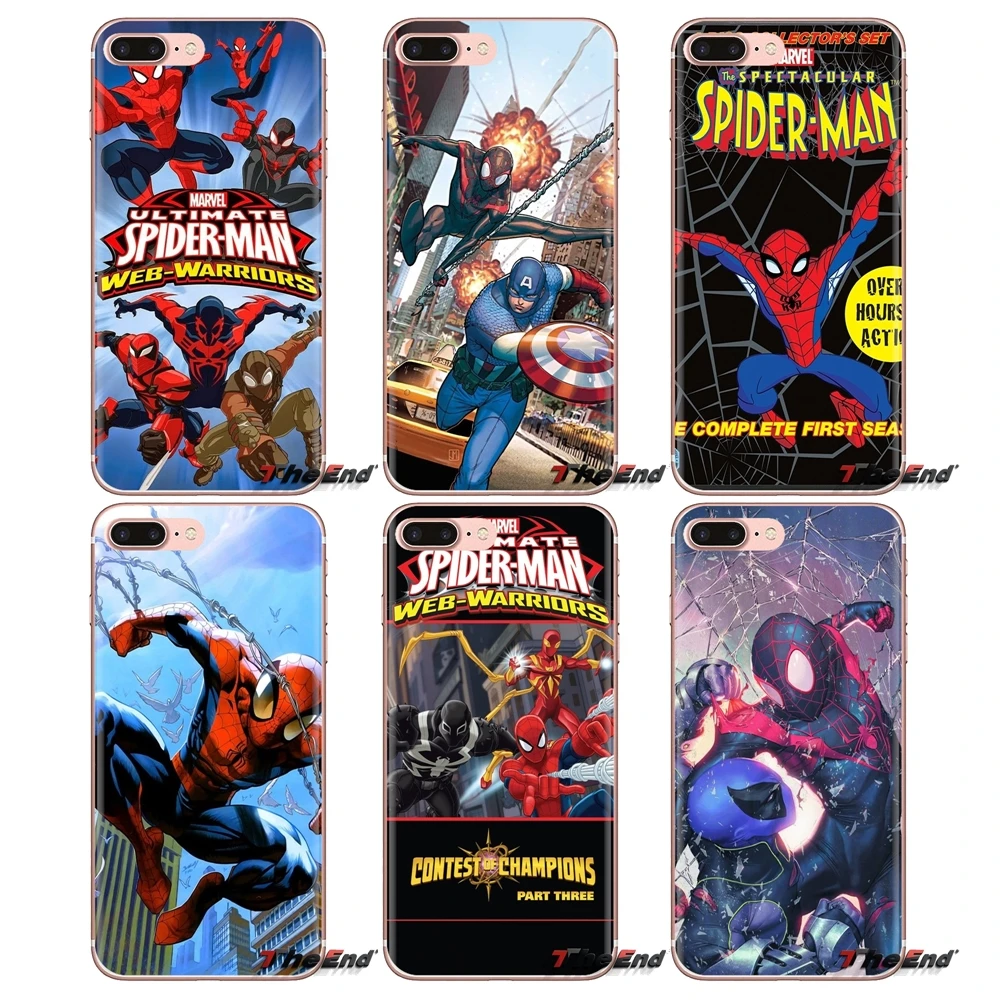 Мягкий прозрачный чехол-сумка Ultimate Spider-Man Season 3 для Samsung Galaxy S3 S4 S5 Mini S6 S7 Edge S8 S9 S10 Plus