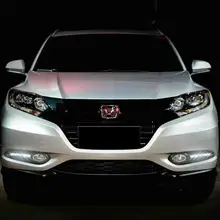 Для Honda HR-V вариабельности сердечного ритма 1 пара DRL Vezel Габаритные огни колпак противотуманных фар фары 12V дневной свет