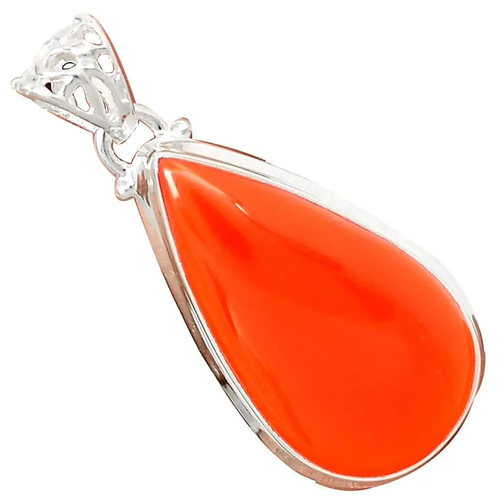 

Nature Carnelian Pendant 925 Sterling Silver, 44 mm, MHBAP5315