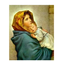 5D Diy Алмазная вышивка крестиком религия значок для вышивания Сделай Сам 5D алмазная вышивка религия женщина и ребенок на заказ фото