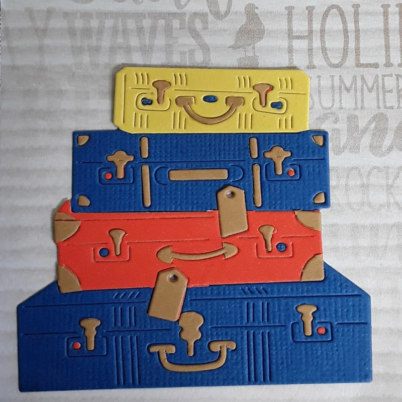

cute trunk Metal Cutting Dies Decorative Scrapbooking Steel Craft Die Cut Embossing Paper Cards Stencils 71*73mm
