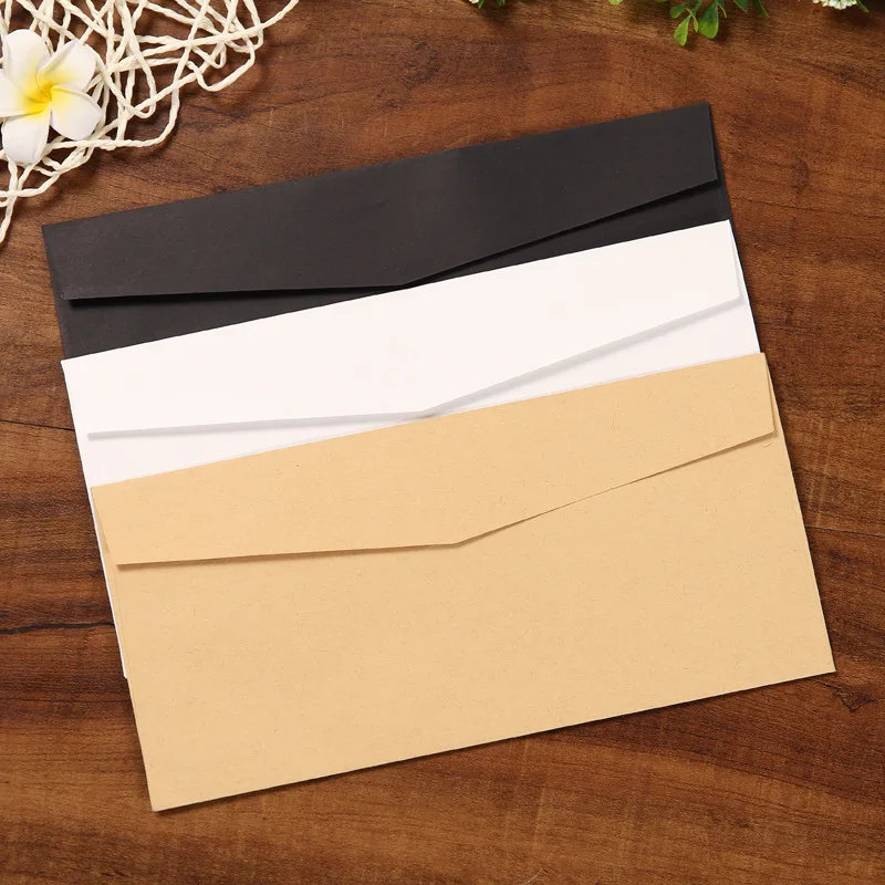 5pcs 10.5*22cm Western Style 5 Retro Vintage Kraft Envelope Blank