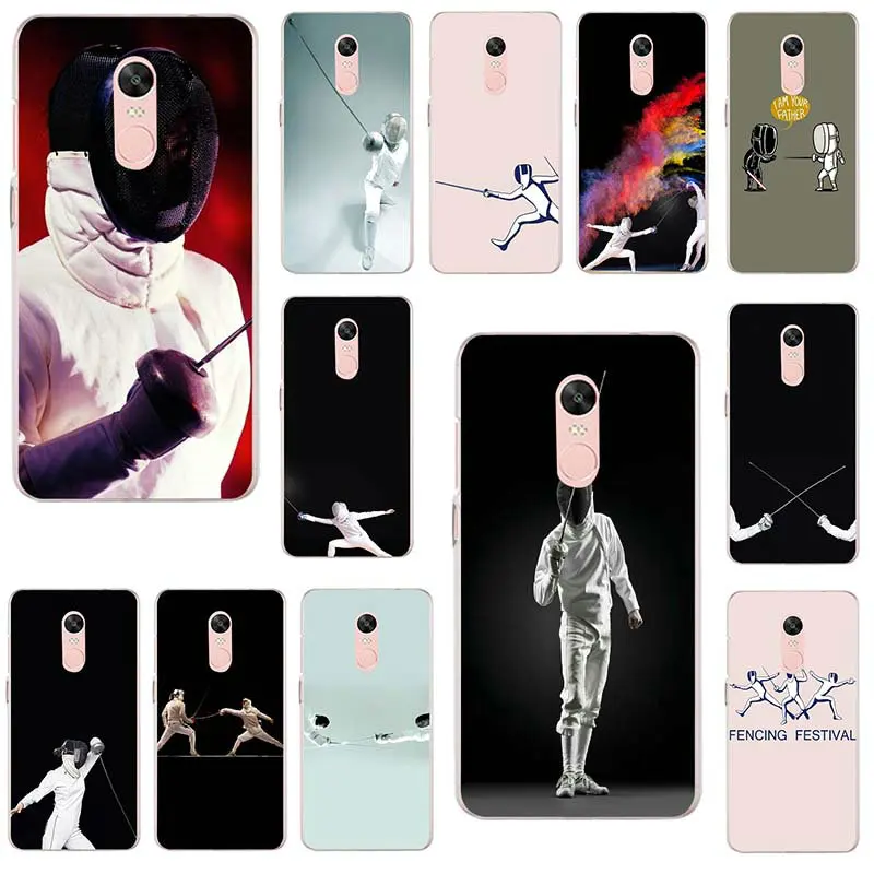 

Soft TPU Mobile Phone Cases Bags Silicone for Xiaomi Mi Redmi Note 2 3 3S 4 4X 4A 5 5S 6 8 A1 Pro Plus Shell Sport Fencing
