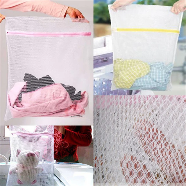 Home Use Lingerie Washing Mesh Clothing Underwear Organizer Washing Bag  Useful Mesh Net Bra Wash Bag zipper Laundry Bag - AliExpress