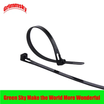 

20pcs/lot black color 5*200/8*150/8*200/8*250/8*300/8*400/8*450mm 8/6/8/10/12/16/18inch nylon cable ties reusable fasten