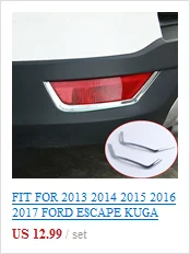 Стайлинга автомобилей хромированная для дверей окон наклейка стойки сообщения крышка отделка под давлением нержавеющей для Ford Escape Kuga 2013