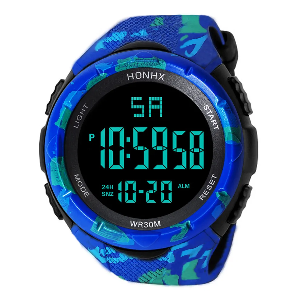 5002LED водонепроницаемые цифровые Модные кварцевые часы военные спортивные мужские montre homme Новое поступление горячая распродажа