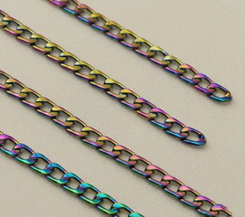 7mm Purse Chain Metal Handbag Accessories Wholesale Colorful Bag Strap Replacement Metal Purse ...