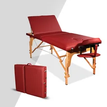 Складывающееся массажное плохой Портативный твердая деревянная, для SPA массажные столы 80 см длина 60 см из искусственной кожи Водонепроницаемый Красота кровать