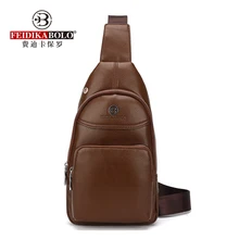 FEIDIKABOLO Новое поступление PU кожаный нагрудный пакет мужская сумка через плечо летние дорожные сумки задняя Сумка Мужские мессенджеры сумки на плечо